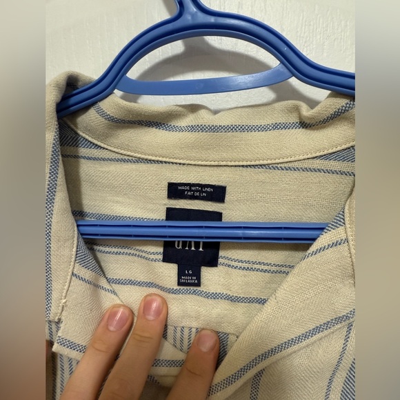gap linen shirt size L - Picture 3 of 4